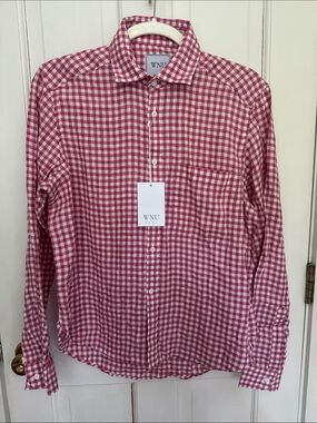 NWT WNU With Nothing Underneath The Classic Linen Red Gingham Size 6